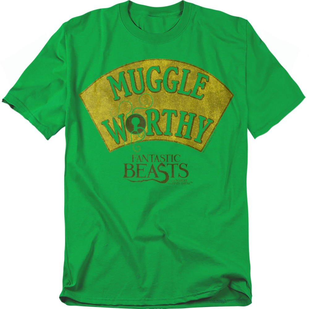 Fantastic Beasts T-Shirt Muggle Worthy Unisex Graphic Tee For Men \u0026 Women Kelly Green\u0026nbsp;